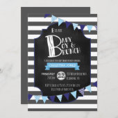 Invitation de baby shower de bébé et de brunch (Devant / Derrière)