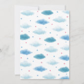 Invitation de Baby shower de bébé garçon d'avion v (Dos)