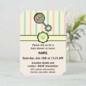 Invitation de Baby shower de bétail tout simplemen (Debout devant)