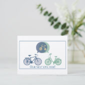 Invitation de baby shower de bicyclette (Debout devant)