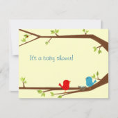 Invitation de baby shower de birdie (Devant)