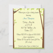 Invitation de baby shower de birdie (Dos)