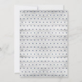 Invitation de Baby shower de bois rustique, Gris (Dos)