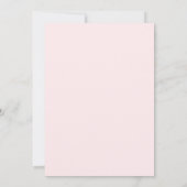 Invitation de Baby shower de Bow rose (Dos)