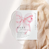 Invitation de Baby shower de cabot rose