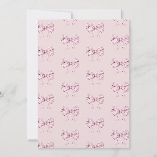 Invitation de Baby shower de cabot rose (Dos)