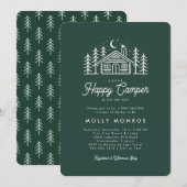 Invitation de Baby shower de Camper Little Happy (Devant / Derrière)