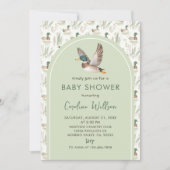 Invitation de Baby shower de canard de Mallard Gre (Devant)
