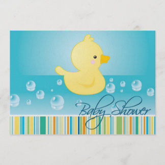 Invitation de Baby shower de canard en caoutchouc