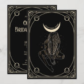 Invitation de baby shower de carte de tarot (Devant / Derrière)