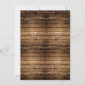 Invitation de Baby Shower de Cerf Rustique (Dos)