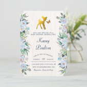 Invitation de baby shower de cerfs communs (Debout devant)