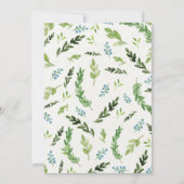 Invitation de Baby shower de cerfs de garçon Petit (Dos)