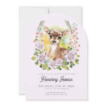 Invitation de Baby shower de cerfs de Whimsical