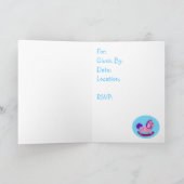 Invitation de baby shower de cheval de basculage (Intérieur)
