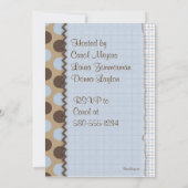 Invitation de baby shower de chiot (Dos)