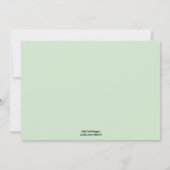 Invitation de baby shower de cigogne - (Dos)