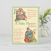 Invitation de baby shower de comptine (Debout devant)