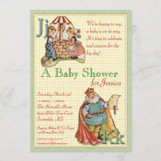 Invitation de baby shower de comptine