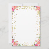 Invitation de baby shower de conte de fées de (Dos)