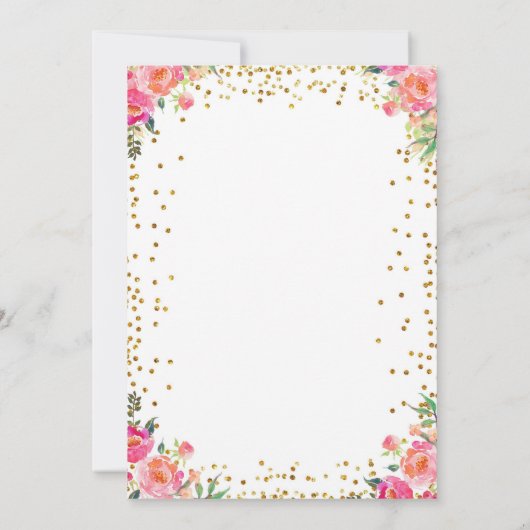 Invitation de baby shower de conte de fées de (Dos)