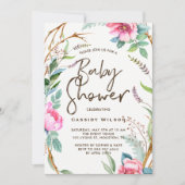 Invitation de Baby shower de courroie Whimsical Wa (Devant)
