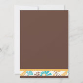 Invitation de baby shower de couture d'automne de (Dos)