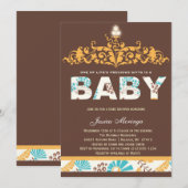 Invitation de baby shower de couture d'automne de (Devant / Derrière)
