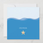 Invitation de baby shower de créatures de mer (Dos)