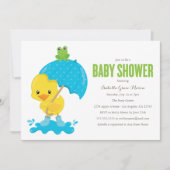 Invitation de Baby shower de Cute Duckie (Devant)