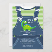 Invitation de Baby shower de Dinosaur Cute (Devant)