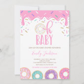 Invitation de Baby shower de Donut Oh Baby Donut S (Devant)