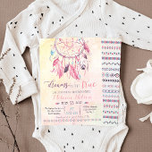 Invitation de Baby shower de Dream Catcher Boho