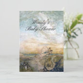 Invitation de Baby shower de farine (Debout devant)