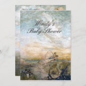 Invitation de Baby shower de farine (Devant / Derrière)