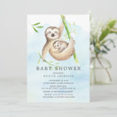 Invitation de Baby shower de fentes mignonnes (Debout devant)