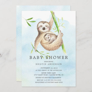 Invitation de Baby shower de fentes mignonnes