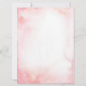 Invitation de Baby shower de ferme rose fille (Dos)