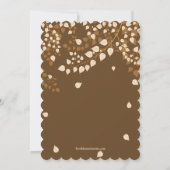 Invitation de Baby shower de feuilles d'automne mo (Dos)