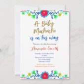Invitation de Baby shower de Fiesta Muchacho MEXIC (Devant)