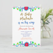Invitation de Baby shower de Fiesta Muchacho MEXIC (Debout devant)