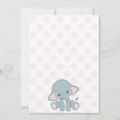 Invitation de baby shower de fille, baby shower (Dos)