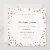 Invitation de baby shower de fille de (Dos)