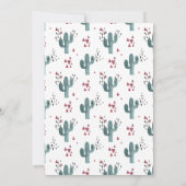 Invitation de baby shower de fille de fiesta de (Dos)