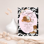 Invitation de Baby shower de fille de pays