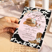 Invitation de Baby shower de fille de pays