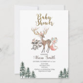 Invitation de baby shower de fille de région (Devant)