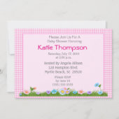 Invitation de Baby shower de filles afro-américain (Dos)