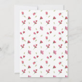 Invitation de baby shower de Flamant rose (Dos)