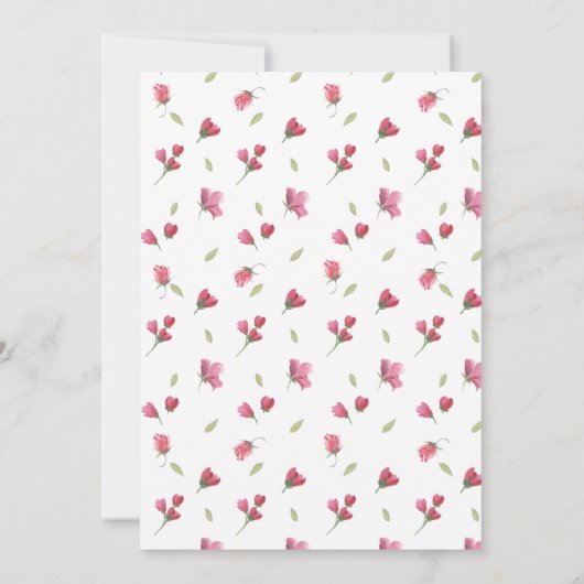 Invitation de baby shower de Flamant rose (Dos)